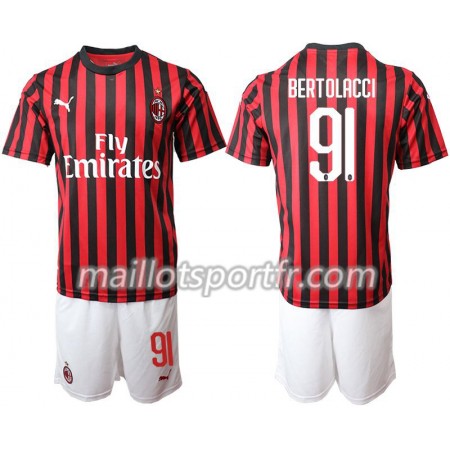 Maillot de Foot AC Milan BERTOLACCI 91 Enfant Domicile 2019/20